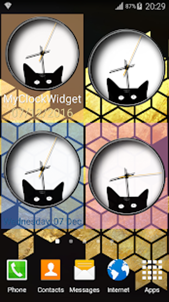 Image 0 for Cat Clock Widget