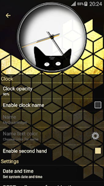 Image 2 for Cat Clock Widget
