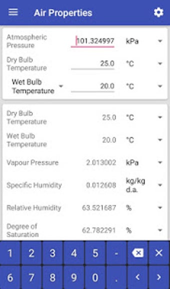 Image 3 for Psychrometric Calculator