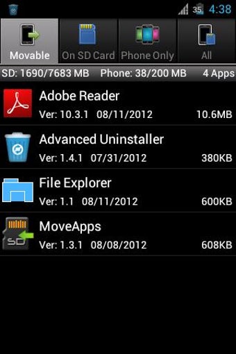 Image 1 for MoveApps Pro - App to SD