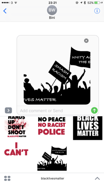 Imagen 1 para Black Lives Matter sticke…