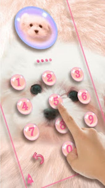 Image 2 for Pink Cute Puppy Theme