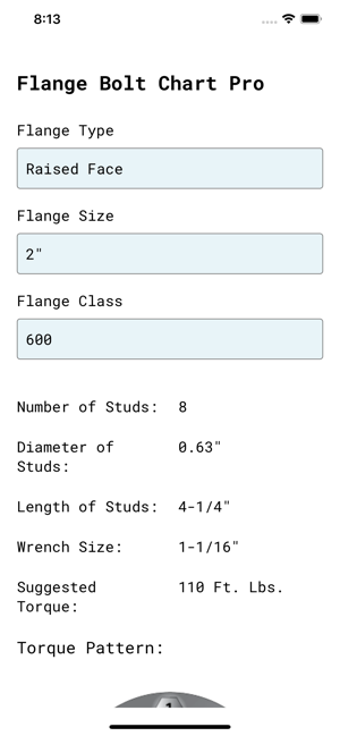 Image 0 for Flange Bolt Size & Torque