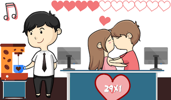 Image 0 for Office Kiss Game