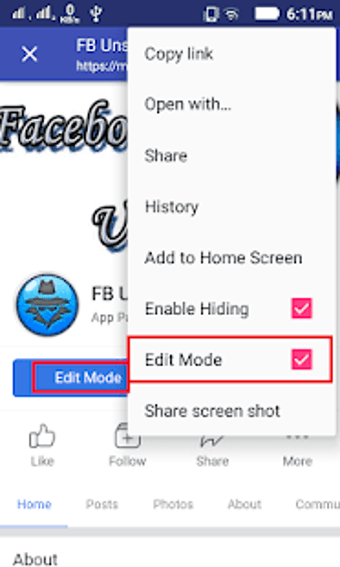 Image 2 for Unseen for Facebook Basic