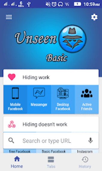 Image 0 for Unseen for Facebook Basic