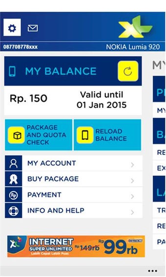 Image 1 for MyXL for Windows 10