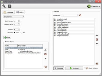 Imagen 0 para SolidRenamer (64-Bit)