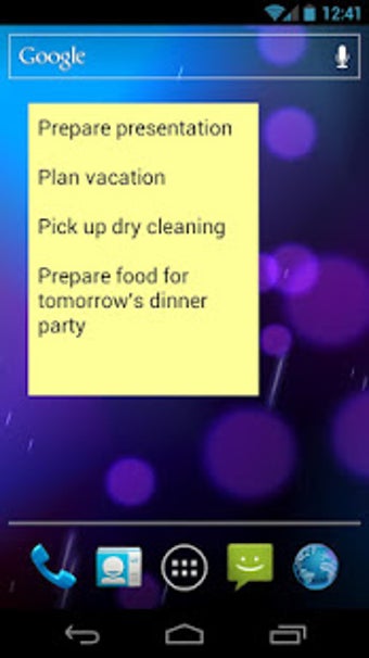 Imagen 1 para Simple Sticky Note Widget