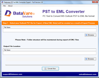 Imagen 0 para DataVare PST to EML Conve…