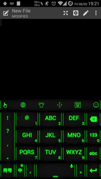 Image 1 for Theme TouchPal Neon Green