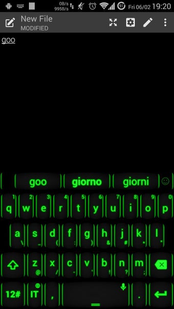 Image 0 for Theme TouchPal Neon Green