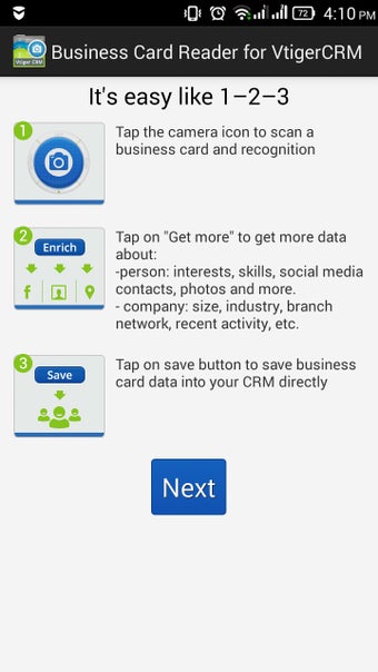 Imagen 0 para Business Card Reader for …
