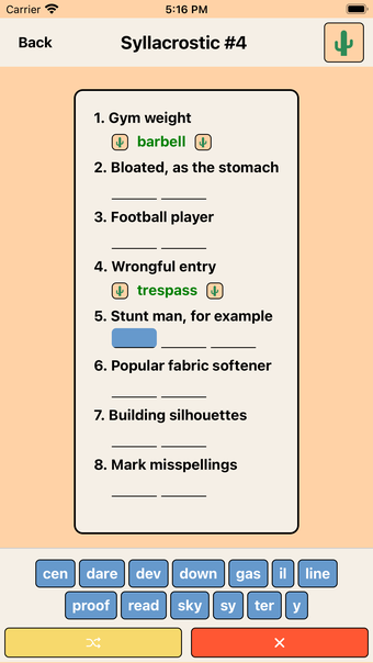 Image 0 for Syllacrostic