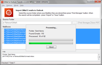 Image 0 for Gmail to Outlook Transfer