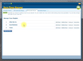 Imagen 2 para Easy WebContent Music Pla…