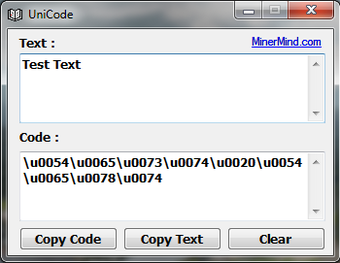 UniCode Utility Printscreens 1