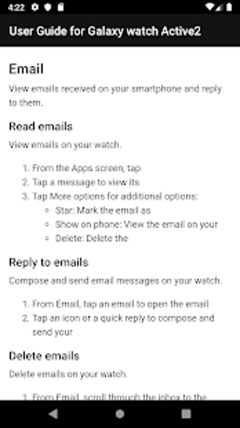 Image 1 for User Guide for Galaxy Wat…