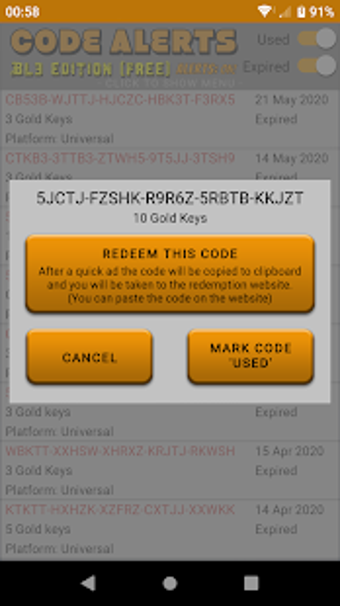 Image 3 for Code Alerts: BL3 (Free)