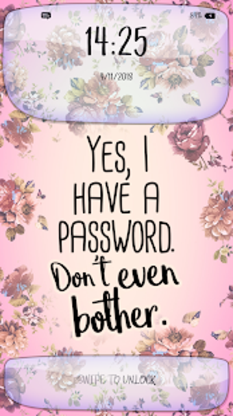 Image 2 for Girly Lock Screen with Qu…