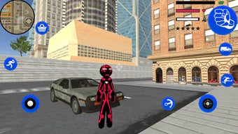 Imagen 2 para Red Neon Iron Stickman Ro…