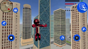 Imagen 1 para Red Neon Iron Stickman Ro…