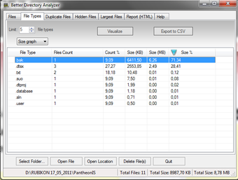 Imagen 0 para Better Directory Analyzer