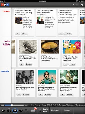 Image 0 for NPR for iPad