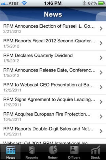 Image 0 for RPM Investor Relations