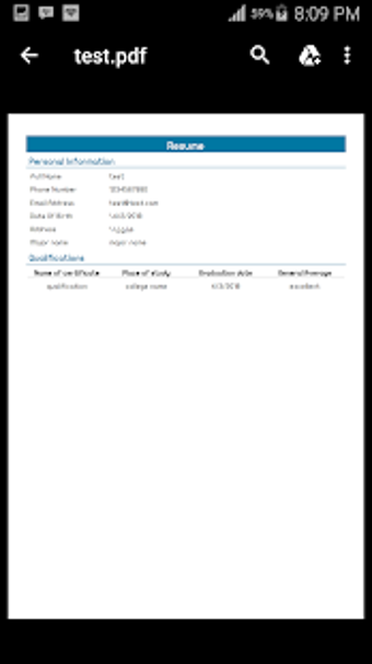 Imagen 0 para Resume ( CV Editor )