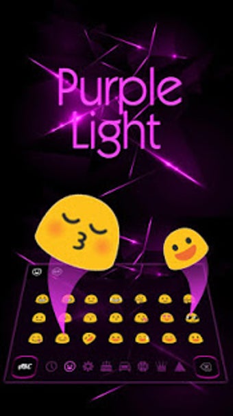 Image 0 for Purple Light Black Keyboa…