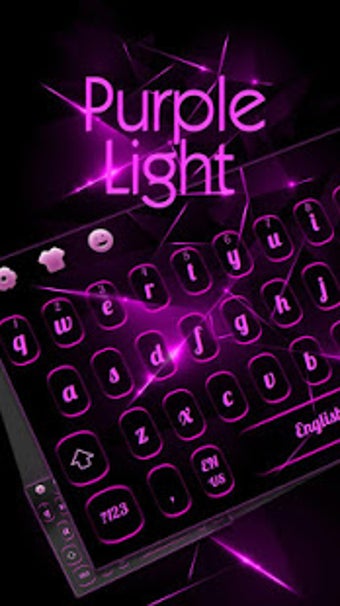 Image 1 for Purple Light Black Keyboa…