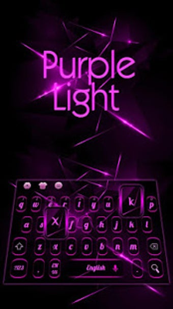 Image 2 for Purple Light Black Keyboa…