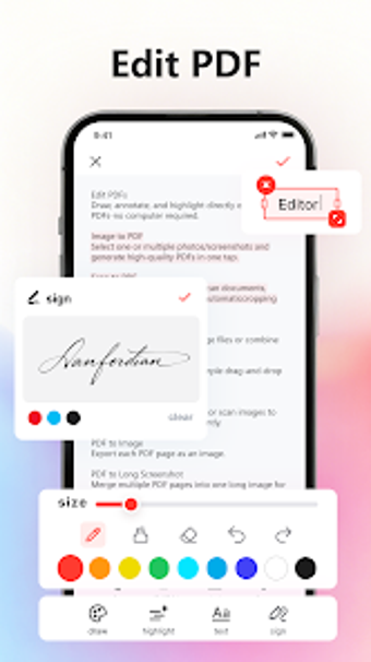 Imagen 0 para MobilePDF Editor: Image t…