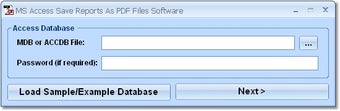 Imagen 0 para MS Access Save Reports As…
