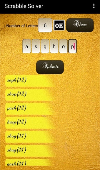 Image 0 for Scrabble Solver