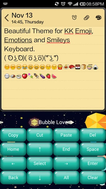 Imagen 2 para Bubble Love Skin Keyboard
