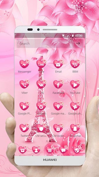 Imagen 0 para Pink Rose Eiffel love The…
