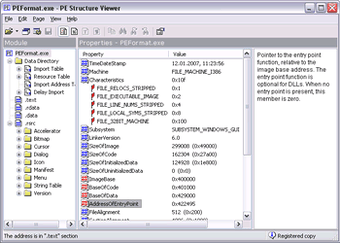 Image 0 for PE Structure Viewer