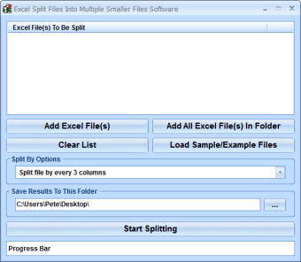 Image 0 for Excel Split Files Into Mu…