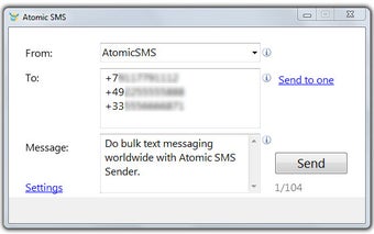 Image 0 for Atomic SMS Sender