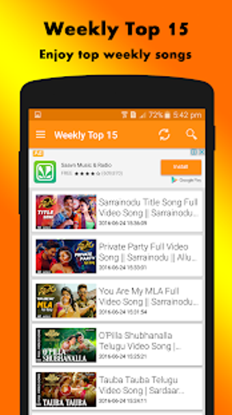 Imagen 1 para Telugu HD Video Songs