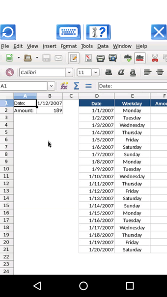 Image 3 for AndroCalc Spreadsheet edi…