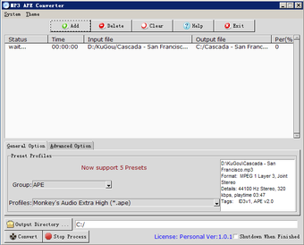 Imagen 0 para MP3 APE Converter