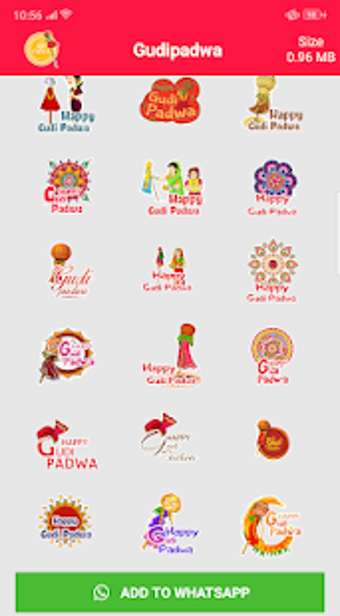 Imagen 0 para Gudi Padwa Stickers For W…