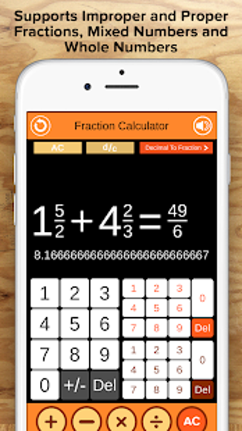 Image 0 for Fraction Calculator + Dec…