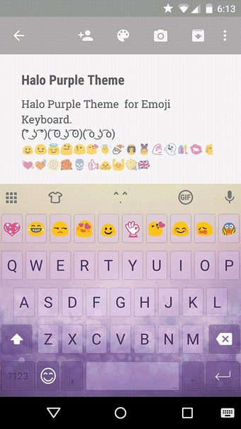 Image 1 for Halo Purple Emoji Keyboar…