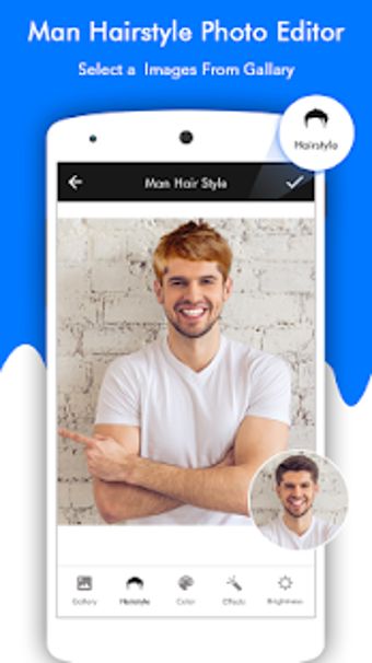 Image 1 for Man Hairstyle Photo Edito…