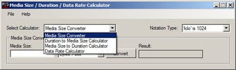 Image 0 for Media Size Calculator