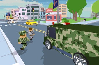 Image 2 for Blocky Army City Rush Rac…
